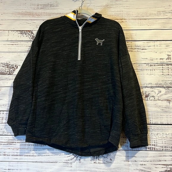 PINK Eighty Six 3/4 Zip Sweatshirt Size L - Picture 1 of 6